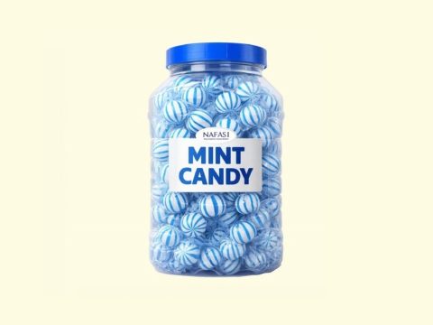 Mint Candy Jar